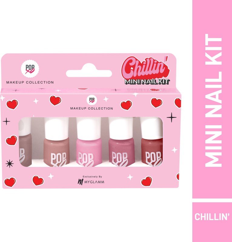 Myglamm Popxo Makeup Collection -Mini Nail Kit Chillin'(Pack Of 5)