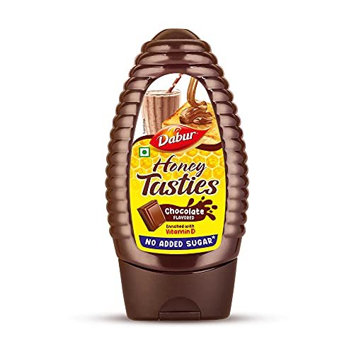 Dabur Honey Tasties Chocolate Syrup No Added Sugar, 200 Gm, Brown