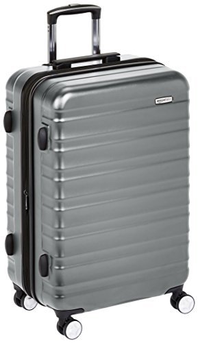 Amazonbasics Premium Hardside Spinner Luggage With Built-In Tsa Lock – 26-Inch, Grey