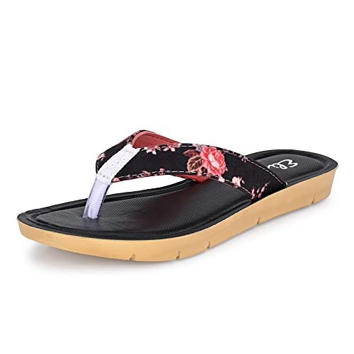 Elise Women’S Slipper (Ewpss-004 Black), 3 Uk (Wide)