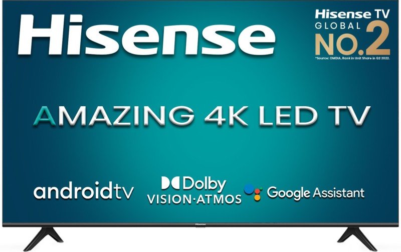 Hisense A71F Series 177 Cm (70 Inch) Ultra Hd (4K) Led Smart Android Tv With Dolby Vision And Dolby Atmos(70A71F)