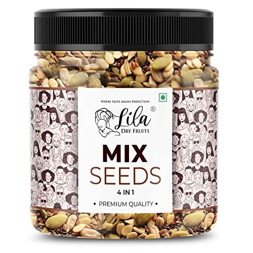 Lila Dry Fruits 4 In1 Superseed Mix – Mixture Of Chia, Pumpkin, Sunflower And Flax ) 500Gm|Immunity Combo For Weight Loss | Mix Seeds For Eating | Diet Snacks | Superfood