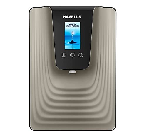 Havells Enticer Alkaline 100% Ro & Uv Purified Alkaline With 6.5 L Tank Capacity & 7 Stages Water Prurifier (Black & Grey)