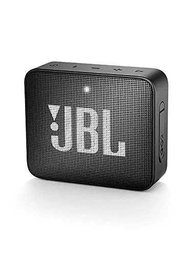 Jbl Go 2, Wireless Portable Bluetooth Speaker With Mic, Signature Sound, Vibrant Color Options With Ipx7 Waterproof & Aux (Black)