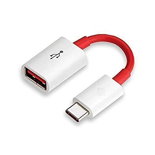 Sounce Usb 3.0 To Type-C Otg Cable Male-Female Adapter Compatible With All C Type Supported Mobile Smartphone And Other Devices (White & Red)