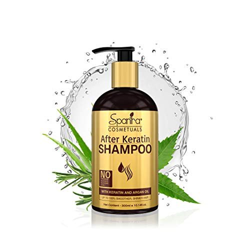 Spantra After Keratin Shampoo | Anti-Dandruff | Anti-Frizz | Antioxidant | Breakage Control | Conditioning | Curl Enhancing | Damage Control | High Gloss | Hydrating | Moisturizing | Nourishing | Strengthening | Volumizing | 300Ml Suitable For All Hair Types