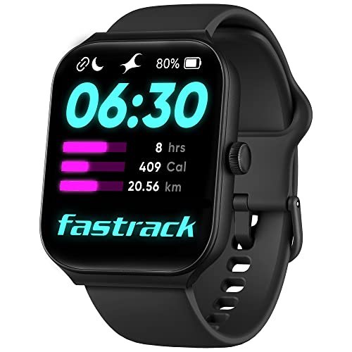 Fastrack New Limitless Fs1 Smart Watch|Biggest 1.95″ Horizon Curve Display|Singlesync Bt Calling V5.3|Built-In Alexa|Mega 10 Day Battery|Ats Chipset With Zero Lag|100+ Sports Modes|150+ Watchfaces