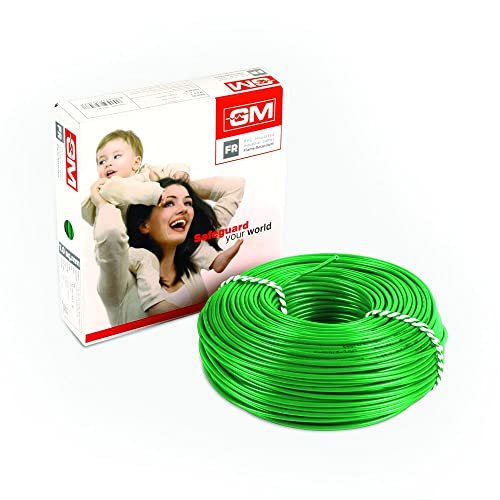 Gm Flame Retardant Wire – 0.75 Sq Mm (90M, Green)