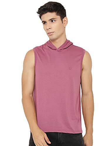 Chkokko Men Regular Fit Tank Tops Gym Sleeveless Sports Vest Onion Size M