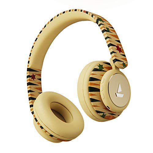 Boat Rockerz 450 Masaba Edition Upto 15 Hours Playback, 40Mm Drivers, Padded Ear Cushions And Dual Modes Bluetooth Wireless On Ear Headphones With Mic And (Aztec Fusion)