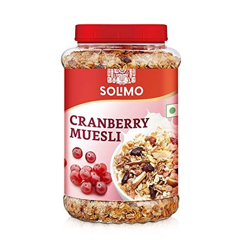 Amazon Brand Solimo – Cranberry Muesli 1Kg