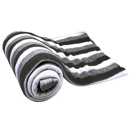 Status All Season Multipurpose Polar Fleece Single Bed Blanket/Light Weight Blanket (Black)