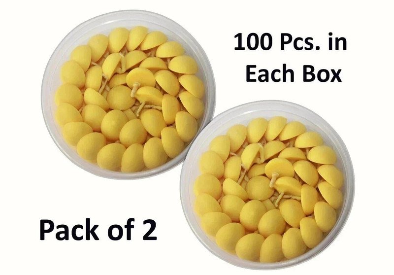Shree Hari Ghee Batti 200 Pcs Cotton Wick(Pack Of 2)